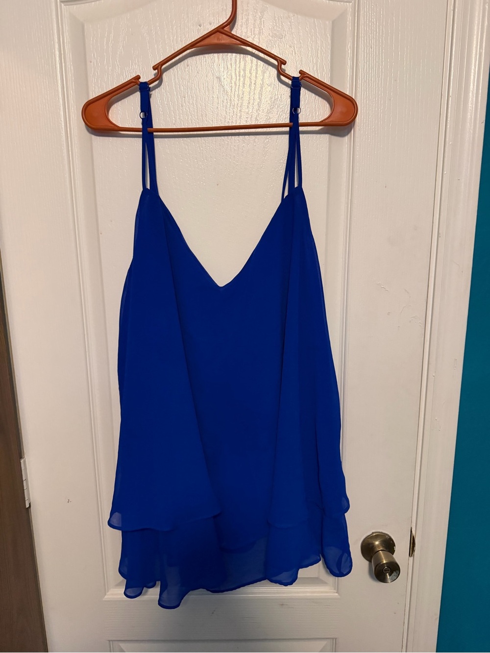 torrid Royal Blue Double-Layer Spaghetti Strap Cami